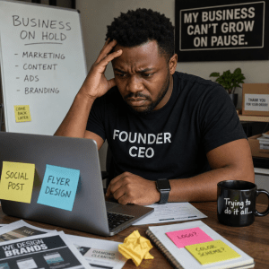 Frusterated Founder trying to do it all... alone. 